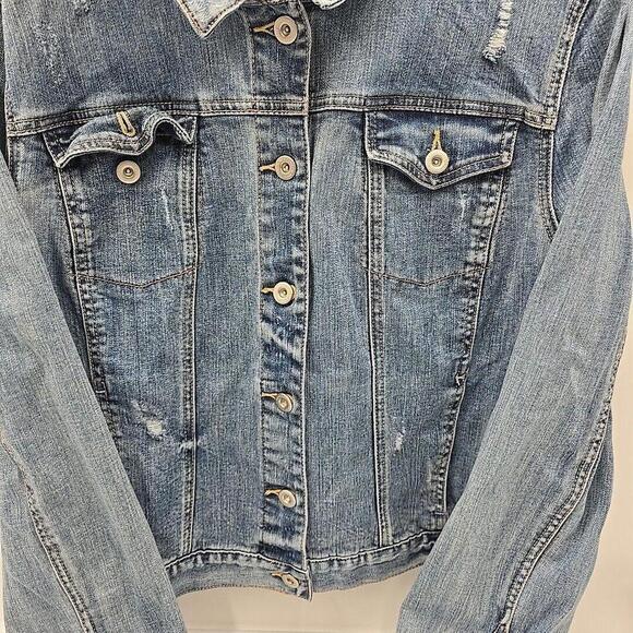 Tommy Hilfiger Classic VTG Trucker‎ Denim Jacket Y2K Blue XXL - Picture 5 of 14